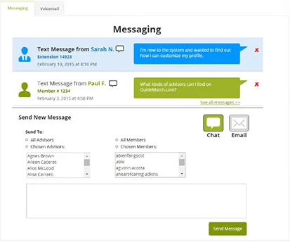 Integrated messaging and support inbox